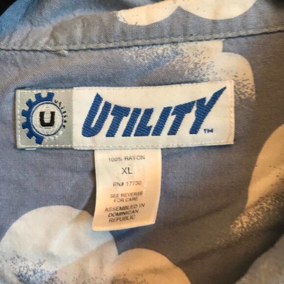 Utility XL short sleeve Hawaiian men t-shirt green - Picture 4 of 7